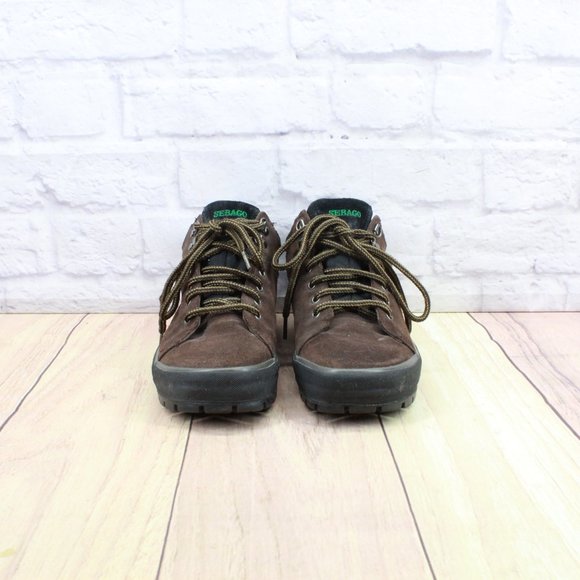 Sebago Brown Leather Waterproof Outdoor Work Hike Tie Boots Size 8.5 M - Picture 4 of 9